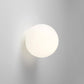 Contemporary Globe Wall Light | LED Sconce with Frosted Glass Diffuser | Ideal for Modern Interiors