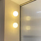 Contemporary Globe Wall Light | LED Sconce with Frosted Glass Diffuser | Ideal for Modern Interiors