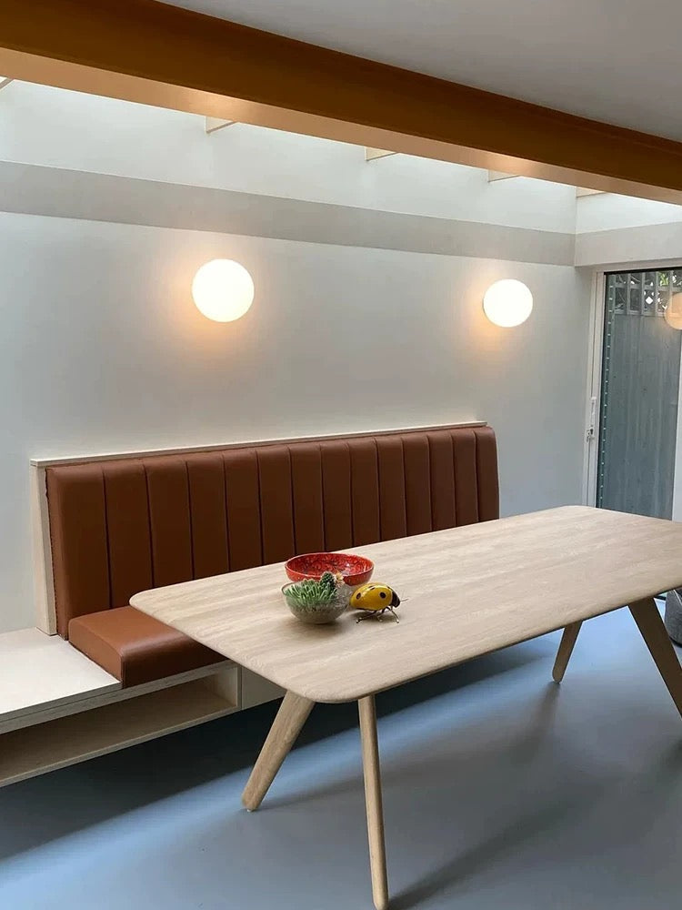 Contemporary Globe Wall Light | LED Sconce with Frosted Glass Diffuser | Ideal for Modern Interiors