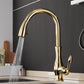 Contemporary Kitchen Mixer Tap with Pull-Out Spray & 360° Swivel Spout for Enhanced Functionality - photo 4