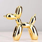 Contemporary Resin Balloon Dog Figurine | Glossy Finish for Playful Elegance