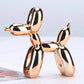 Contemporary Resin Balloon Dog Figurine | Glossy Finish for Playful Elegance