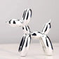 Contemporary Resin Balloon Dog Figurine | Glossy Finish for Playful Elegance