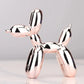 Contemporary Resin Balloon Dog Figurine | Glossy Finish for Playful Elegance