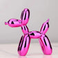 Contemporary Resin Balloon Dog Figurine | Glossy Finish for Playful Elegance