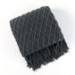 Cozy Comfort | Solid Knitted Sofa Blanket with Elegant Design | Versatile Throw for Year-Round Warmth