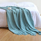 Cozy Comfort | Solid Knitted Sofa Blanket with Elegant Design | Versatile Throw for Year-Round Warmth