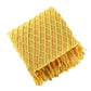 Cozy Comfort | Solid Knitted Sofa Blanket with Elegant Design | Versatile Throw for Year-Round Warmth