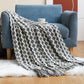 Cozy Comfort | Solid Knitted Sofa Blanket with Elegant Design | Versatile Throw for Year-Round Warmth