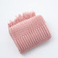 Cozy Comfort | Solid Knitted Sofa Blanket with Elegant Design | Versatile Throw for Year-Round Warmth