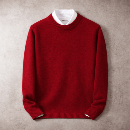 Rowan | Men's Soft Cotton-Wool Crewneck Jumper for Winter