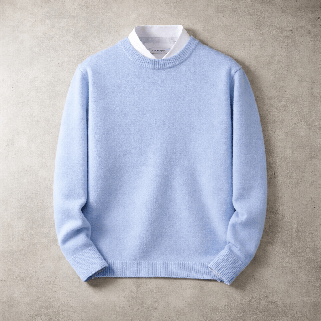 Rowan | Men's Soft Cotton-Wool Crewneck Jumper for Winter