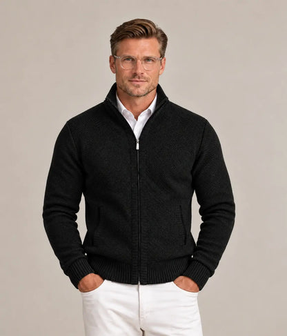 Joseph | Men's Stylish Knit Zip-Collar Jumper for Winter