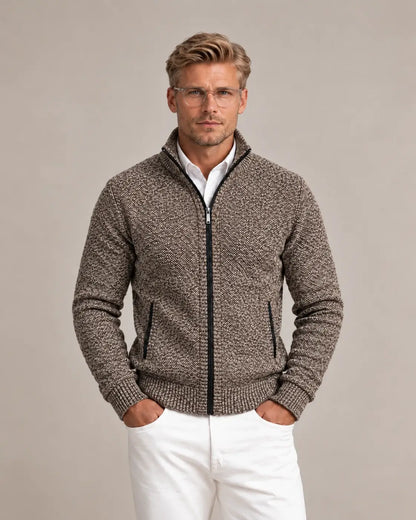 Joseph | Men's Stylish Knit Zip-Collar Jumper for Winter