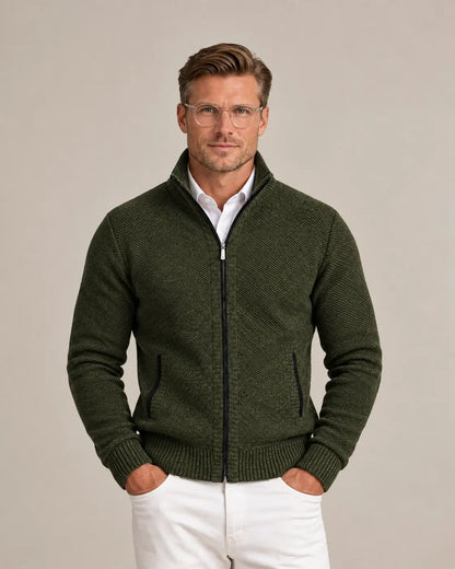 Joseph | Men's Stylish Knit Zip-Collar Jumper for Winter