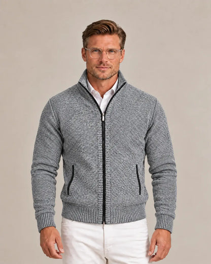 Joseph | Men's Stylish Knit Zip-Collar Jumper for Winter