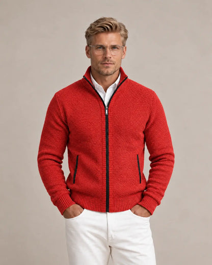 Joseph | Men's Stylish Knit Zip-Collar Jumper for Winter