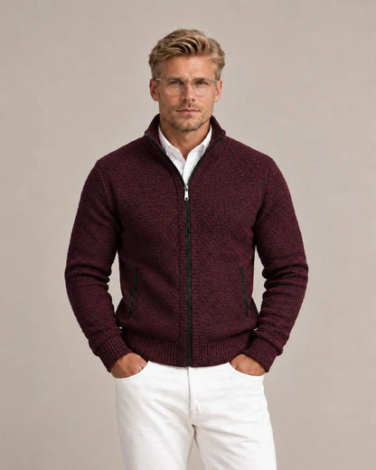 Joseph | Men's Stylish Knit Zip-Collar Jumper for Winter
