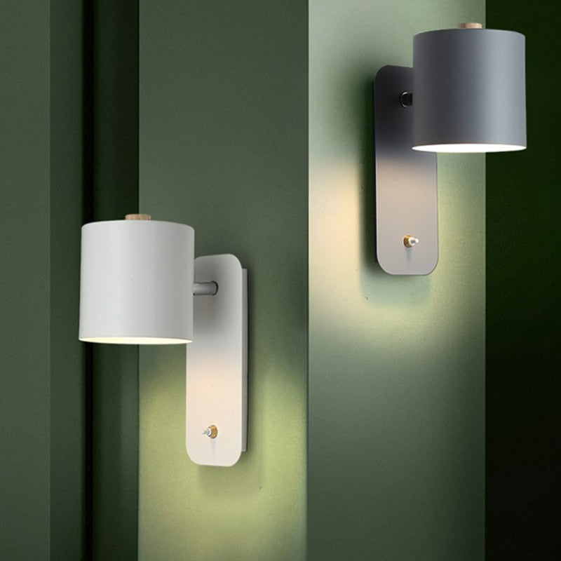 DINO | Modern LED Wall Lamp Sconce with Integrated Switch & Metal Design for Elegant Indoor Lighting
