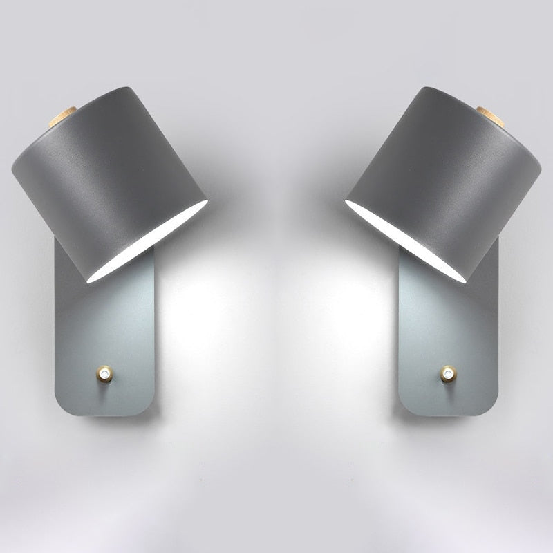 DINO | Modern LED Wall Lamp Sconce with Integrated Switch & Metal Design for Elegant Indoor Lighting