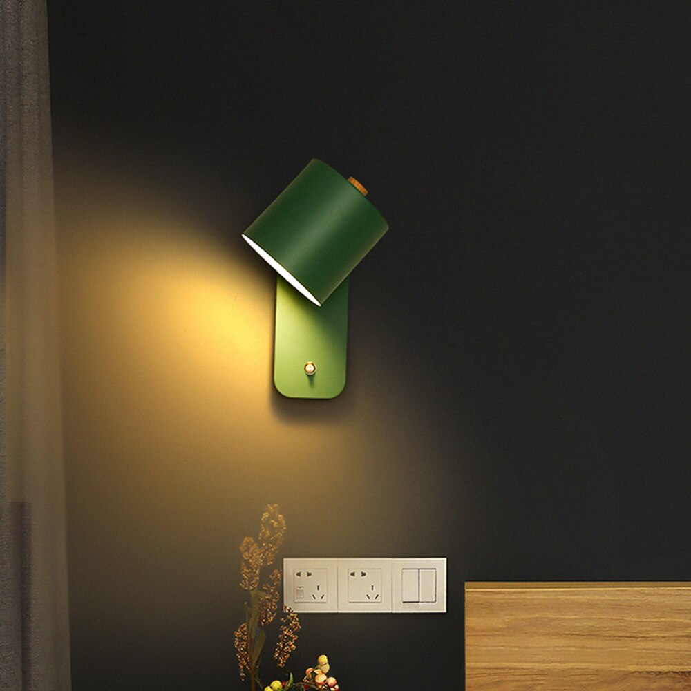DINO | Modern LED Wall Lamp Sconce with Integrated Switch & Metal Design for Elegant Indoor Lighting