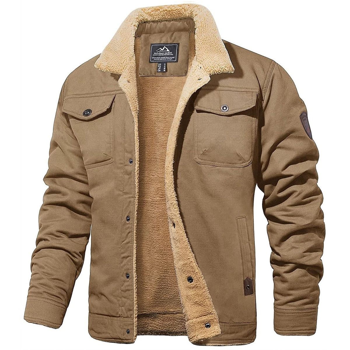 Casey | Cozy Fleece Bomber Jacket