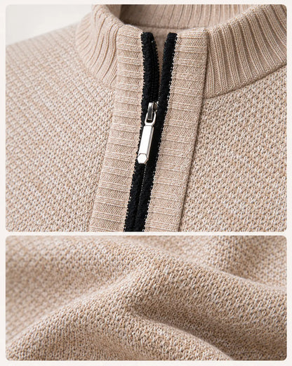 Joseph | Men's Stylish Knit Zip-Collar Jumper for Winter
