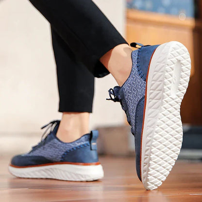 Toby | Men's Breathable Leather Trainers