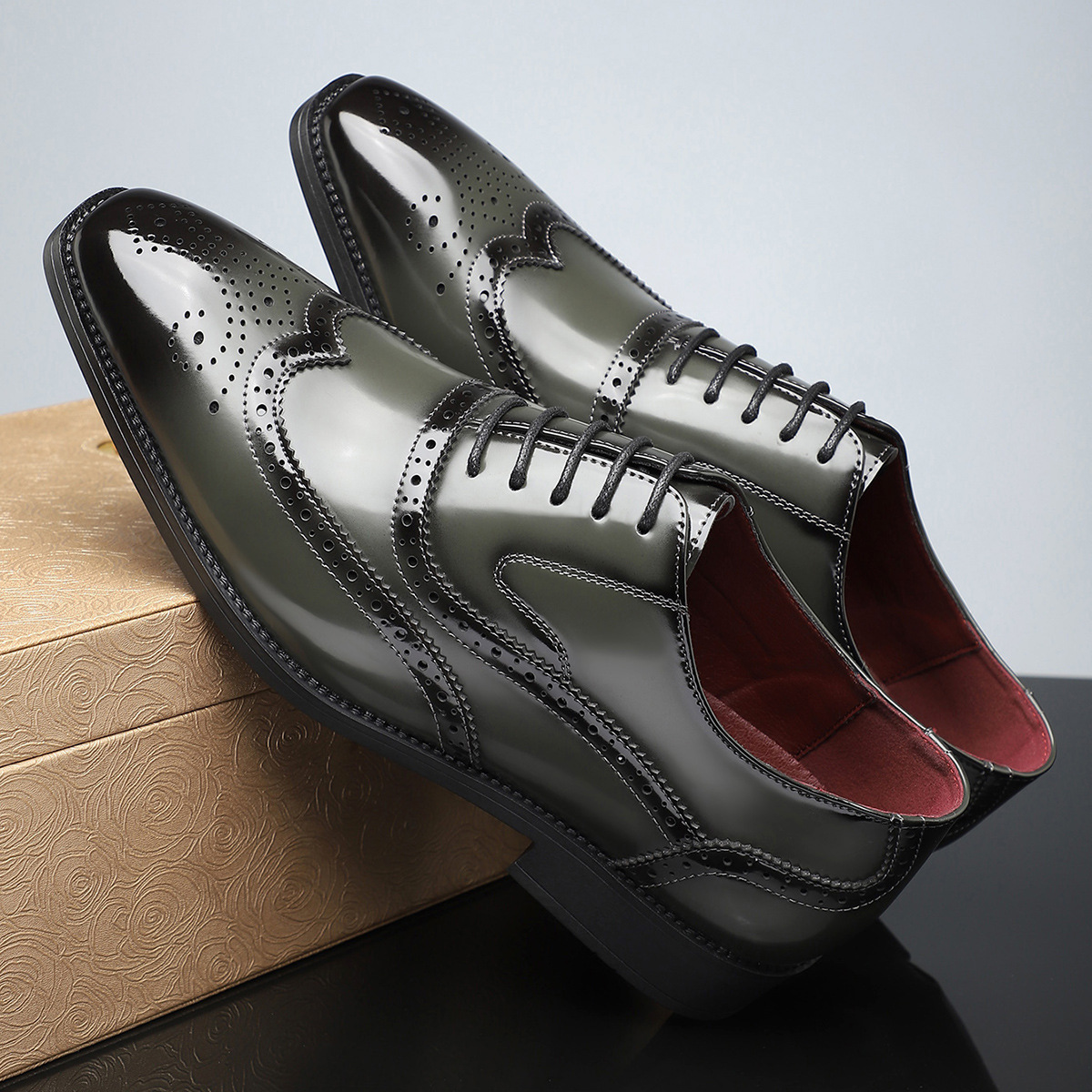 Stirling | Leather Brogue Formal Dress Shoes