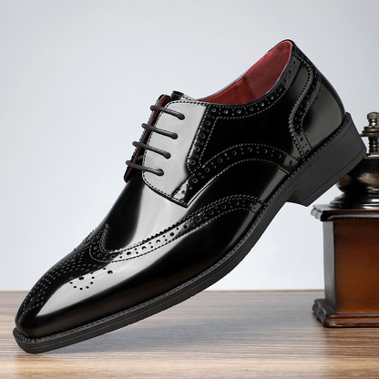 Stirling | Leather Brogue Formal Dress Shoes