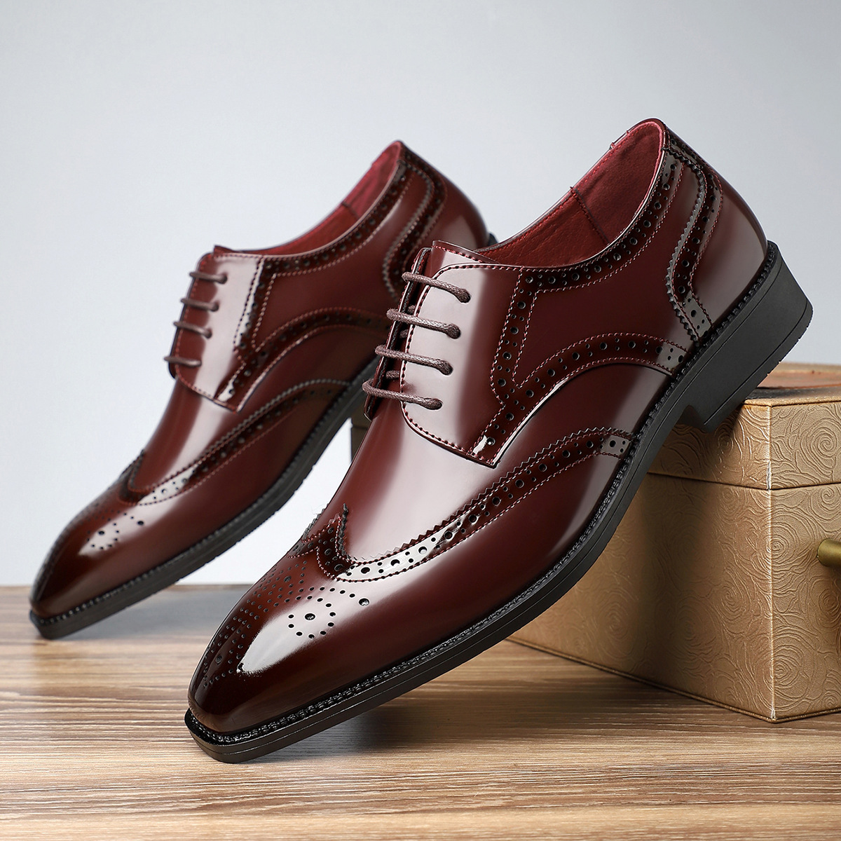 Stirling | Leather Brogue Formal Dress Shoes
