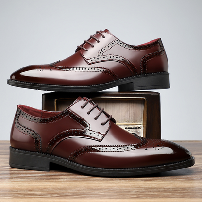 Stirling | Leather Brogue Formal Dress Shoes