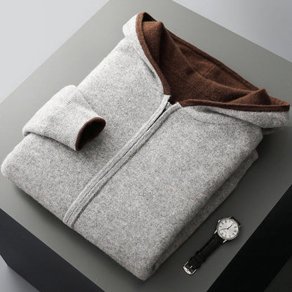 Cyrus | Luxurious Reversible Cashmere Hoodie for Winter