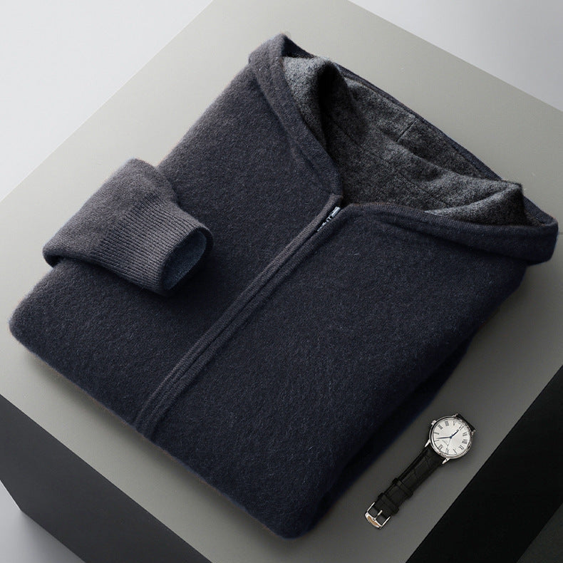Cyrus | Luxurious Reversible Cashmere Hoodie for Winter