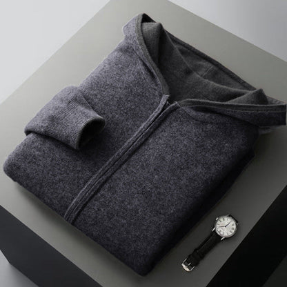 Cyrus | Luxurious Reversible Cashmere Hoodie for Winter