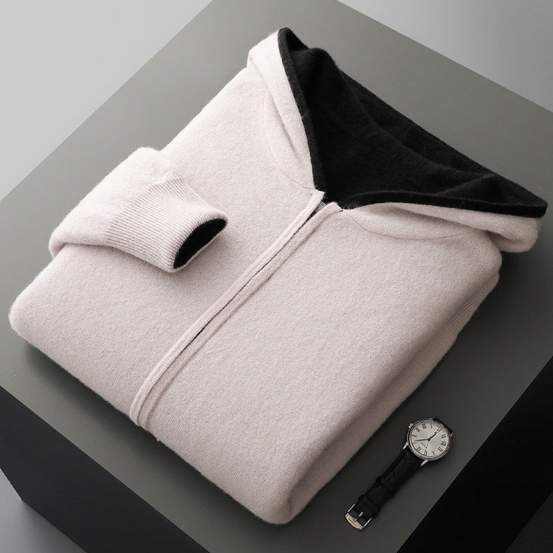 Cyrus | Luxurious Reversible Cashmere Hoodie for Winter