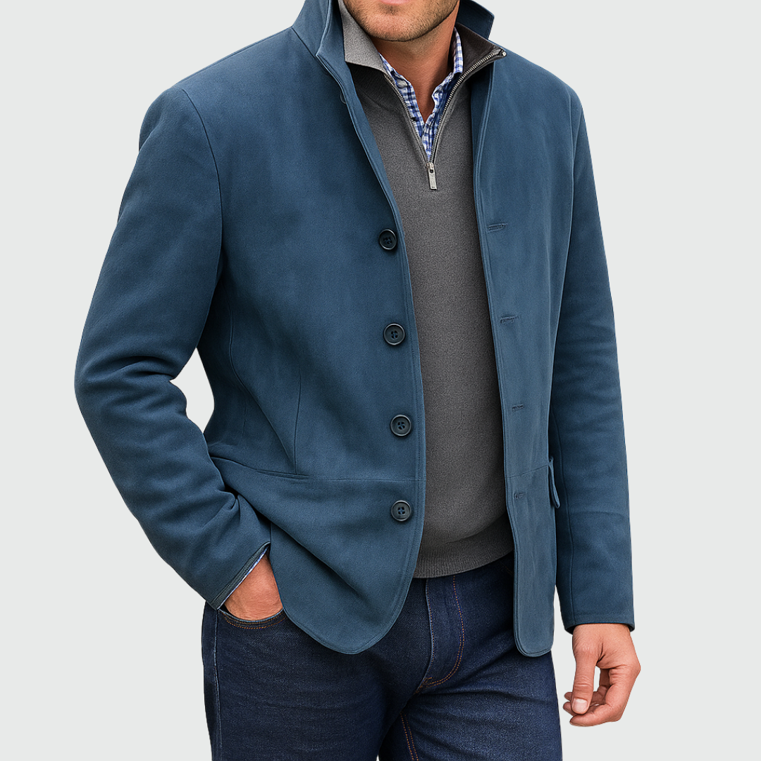 Joseph | Men's Suede-Style Button-Up Jacket