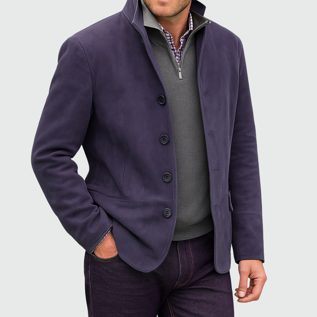 Joseph | Men's Suede-Style Button-Up Jacket