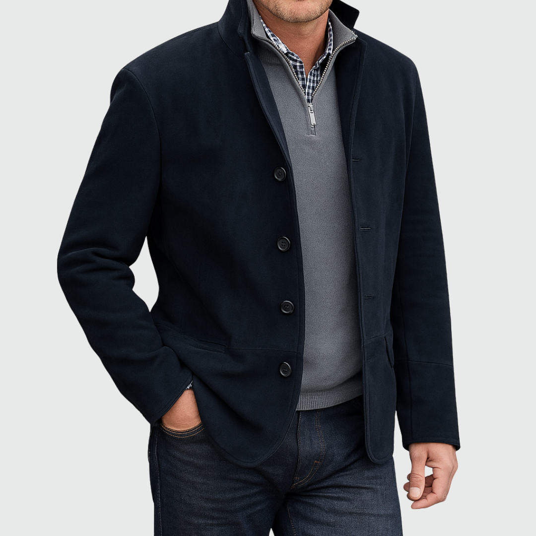 Joseph | Men's Suede-Style Button-Up Jacket