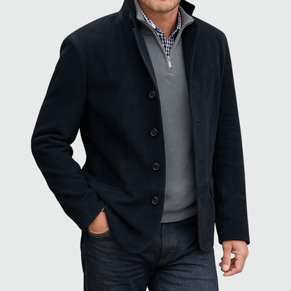 Joseph | Men's Suede-Style Button-Up Jacket