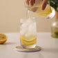Elegant Coaster Set | Marble Coasters with Metal Holder | Stylish Surface Protection for Home Decor