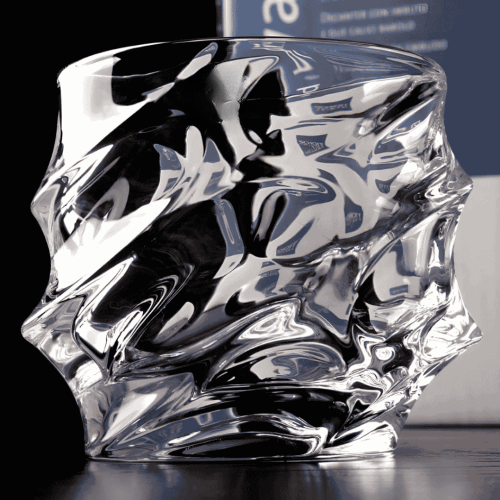 Elegant Crystal Whisky Glass with Intricate Design for Enhanced Tasting Experience