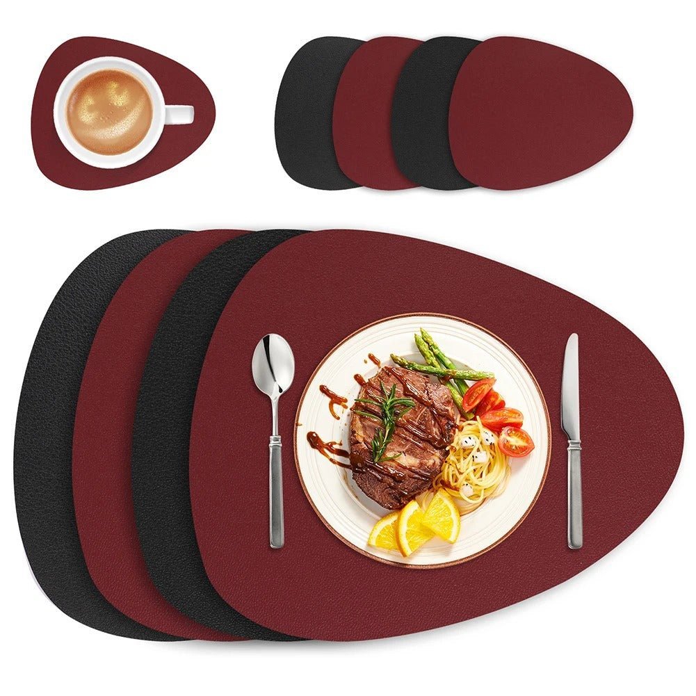 Elegant Dual-Sided Placemats | Waterproof & Oil-Proof Table Mats for Stylish Dining