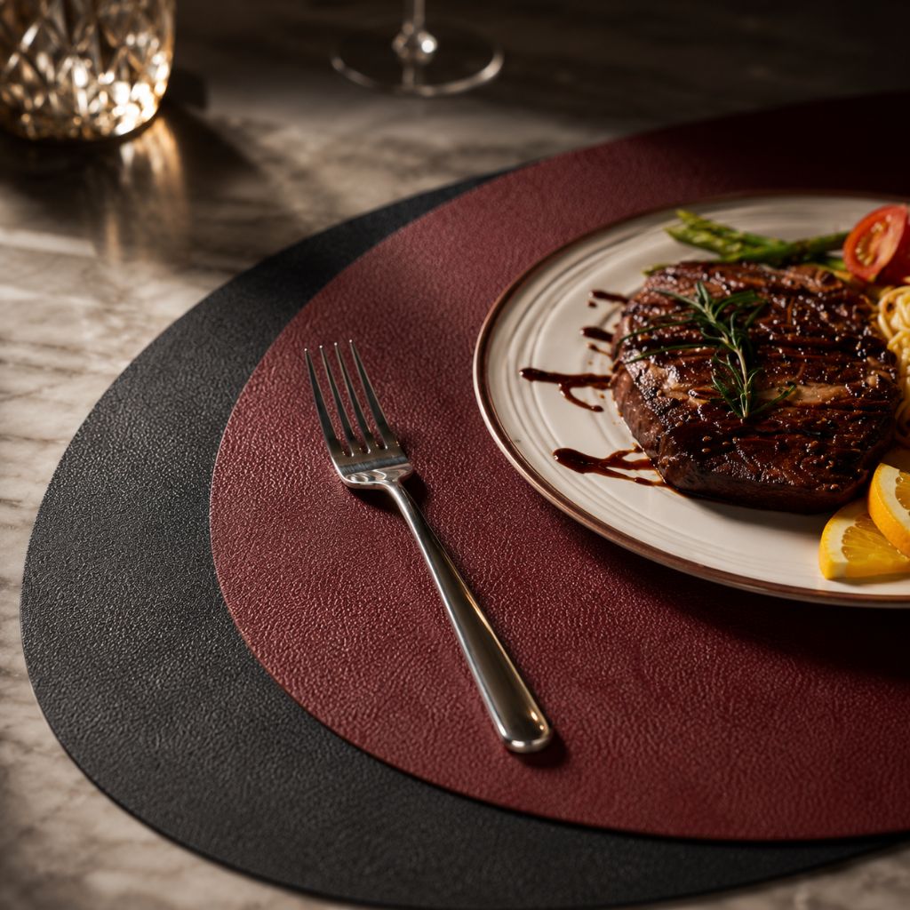 Elegant Dual-Sided Placemats | Waterproof & Oil-Proof Table Mats for Stylish Dining