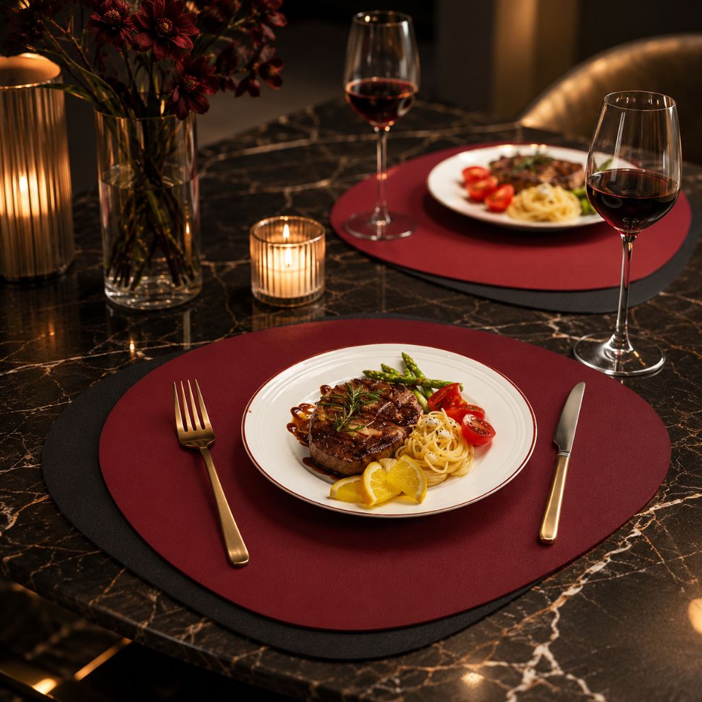 Elegant Dual-Sided Placemats | Waterproof & Oil-Proof Table Mats for Stylish Dining