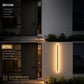 Elegant Linear Outdoor Wall Light with Dimmable LED and IP65 Rating | Modern Golden Design for Stylish Exteriors