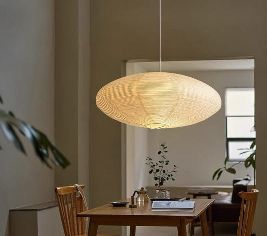Elegant Paper Pendant Light | Handcrafted Design with Soft Glow | Modern Kitchen Pendant Lighting for Inviting Atmosphere