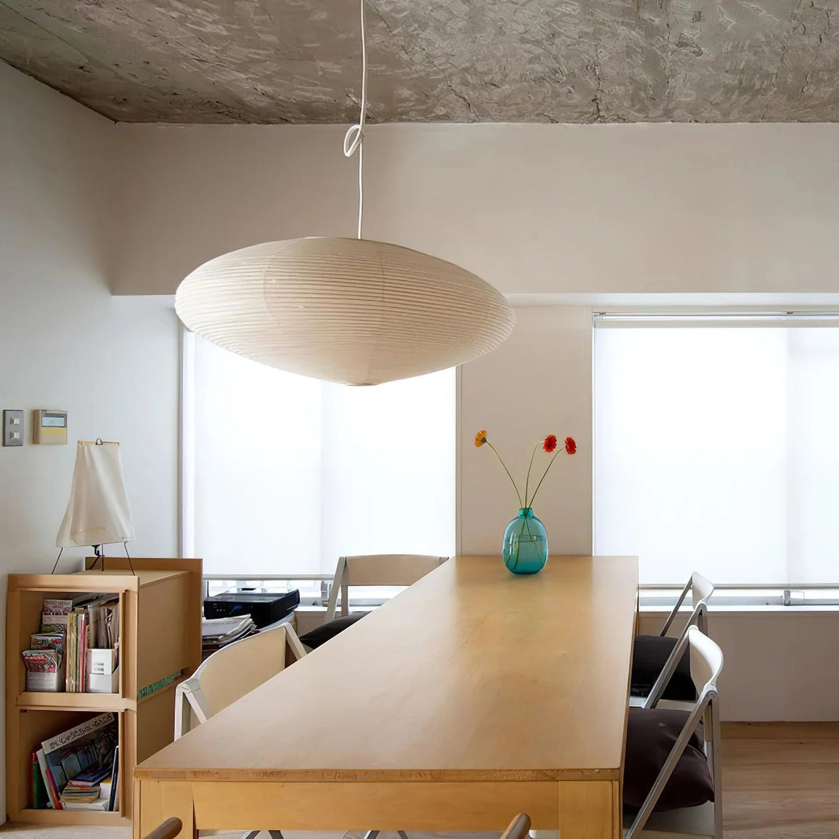Elegant Paper Pendant Light | Handcrafted Design with Soft Glow | Modern Kitchen Pendant Lighting for Inviting Atmosphere