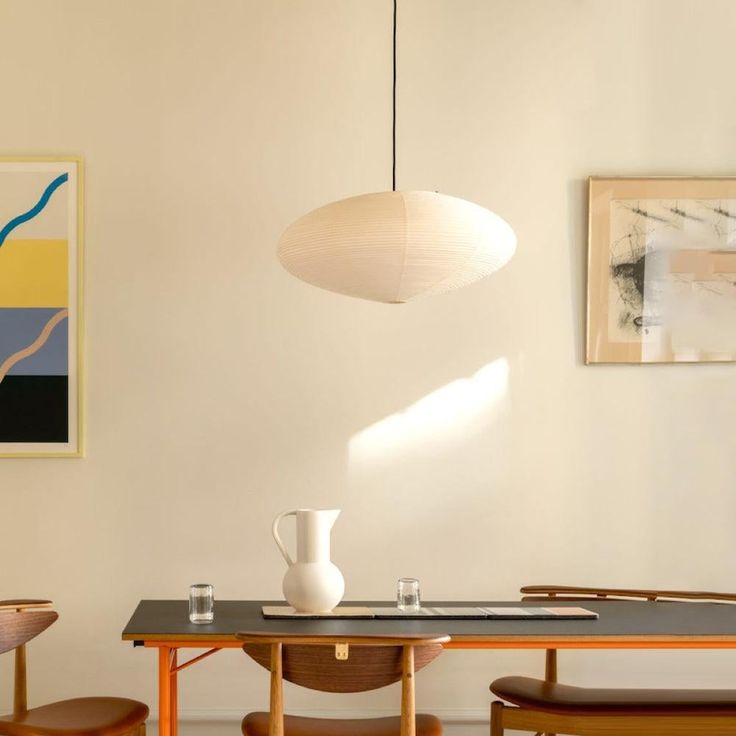 Elegant Paper Pendant Light | Handcrafted Design with Soft Glow | Modern Kitchen Pendant Lighting for Inviting Atmosphere