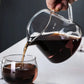 Elegant Pour Over Coffee Set with Wood Holder & Glass Dripper for Perfect Brewing